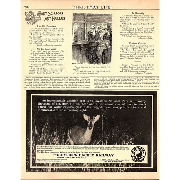 Antique Velvet Tobacco for Christmas M. Leone Bracker Magazine Ad Ad 8x10 V4 - Picture 2 of 2